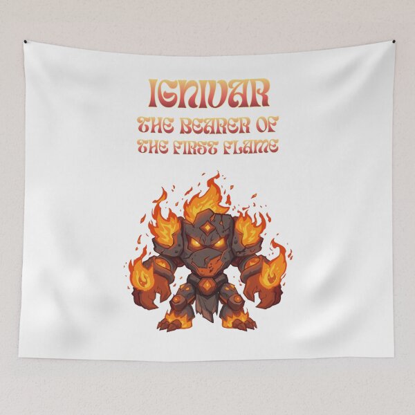 Item preview, Ignivar — The Bearer of the First Flame | Mythic Elemental Demigod designed and sold by Monzora.