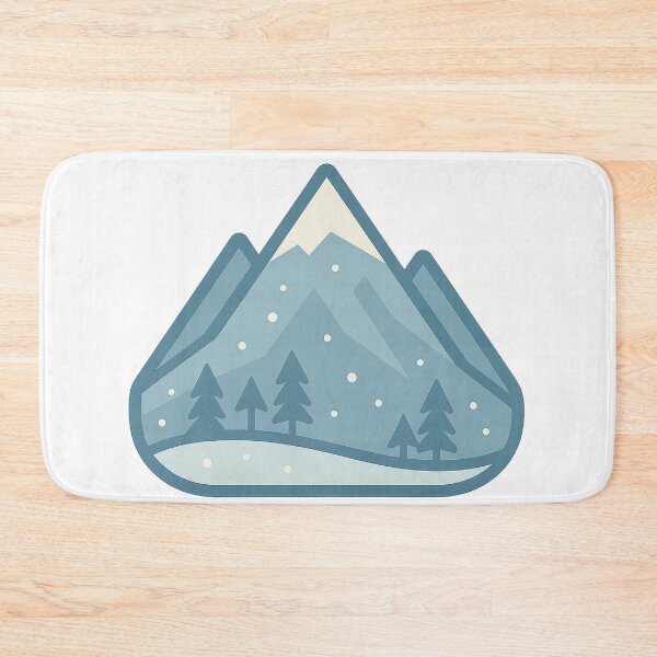 Item preview, Minimal Snowy Mountain Emblem designed and sold by Fernova.
