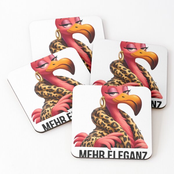 Item preview, Sassy Flamingo Art – Elegance Mood designed and sold by DebuggedDressed.