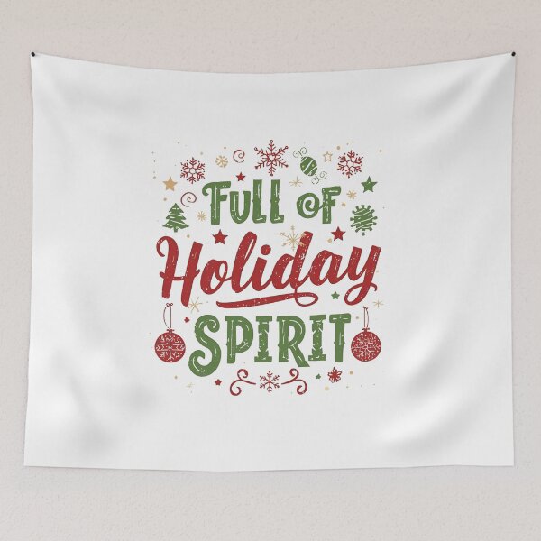 Item preview, Full of Holiday Spirit T-Shirt, Funny Christmas Drinking Tee, Whiskey Wine Holiday Humor Shirt, Ugly Sweater Party Gift designed and sold by GAIDREDA.