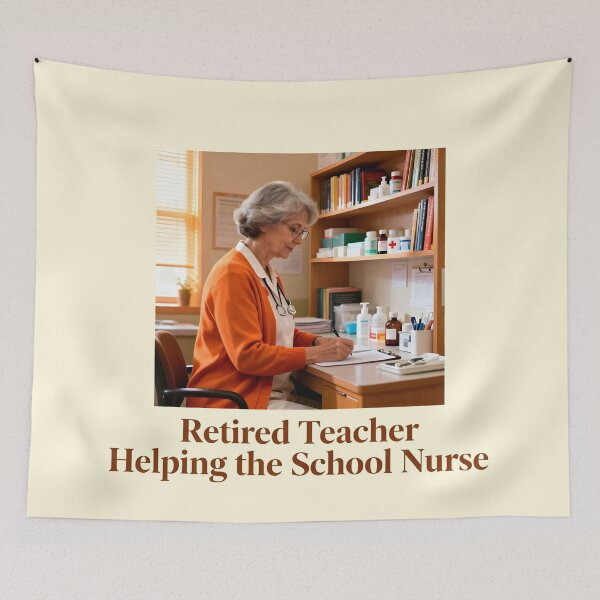 Item preview, school nurse Retired Teacher designed and sold by Uglyandcute.