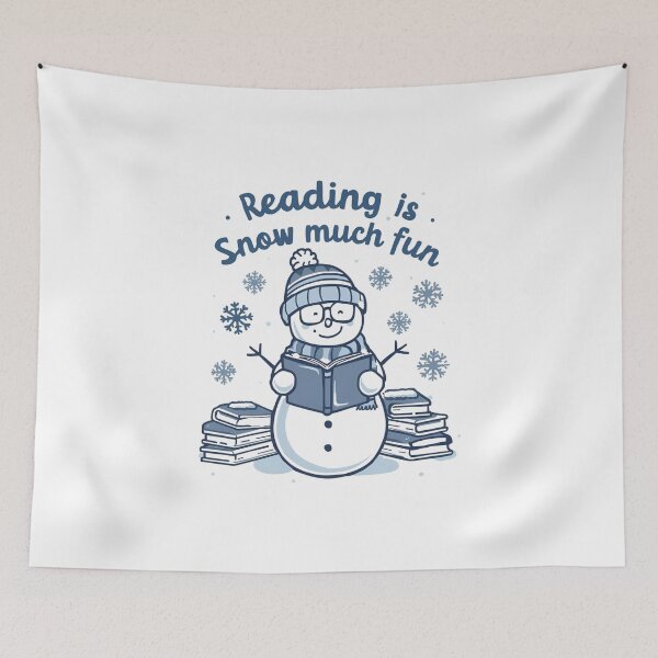 Item preview, Reading is Snow Much Fun T-Shirt, Winter Book Lover Pun Tee, Snowman Reading Christmas Shirt, Teacher Librarian Gift designed and sold by GAIDREDA.