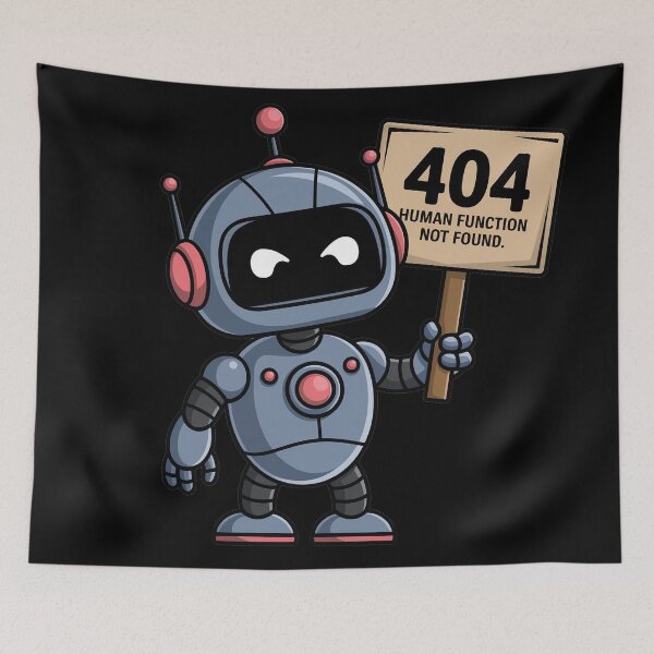Item preview, Human Error 404 – Robot Humor T-shirt designed and sold by Thompika.