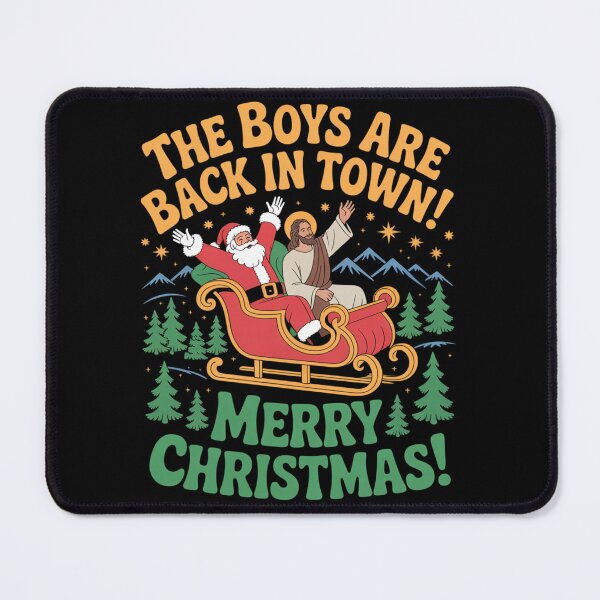 Item preview, The Boys Are Back in Town Merry Xmas Women Men Kid designed and sold by Clairenity Studio.