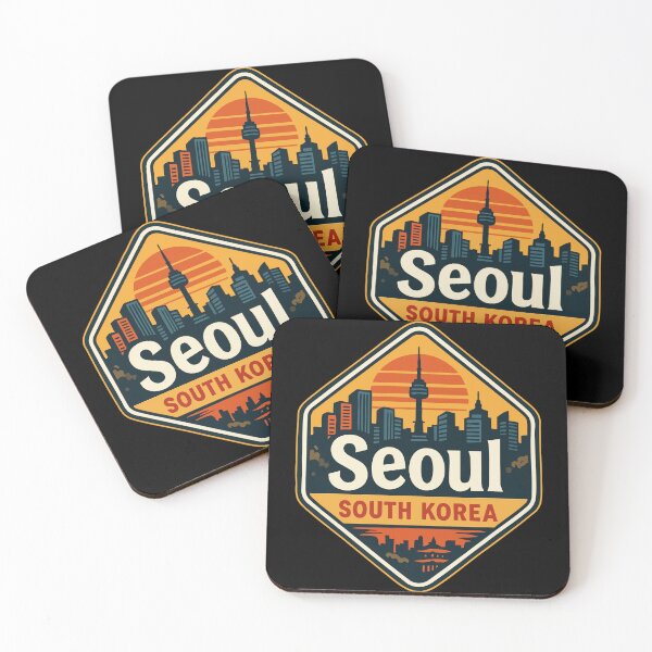 Item preview, Seoul South Korea Retro Vintage Travel designed and sold by TomFrontierArt.
