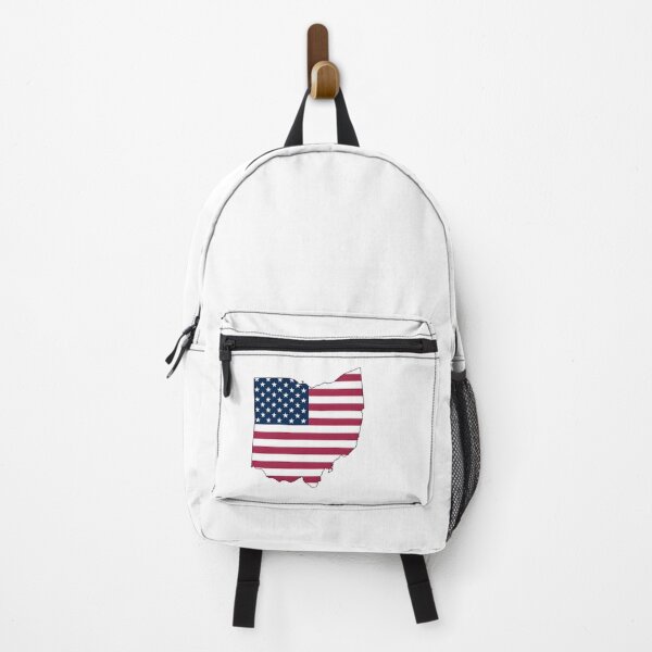 Item preview, Ohio USA Flag Silhouette – Stars and Stripes State Outline designed and sold by Paper Drip.