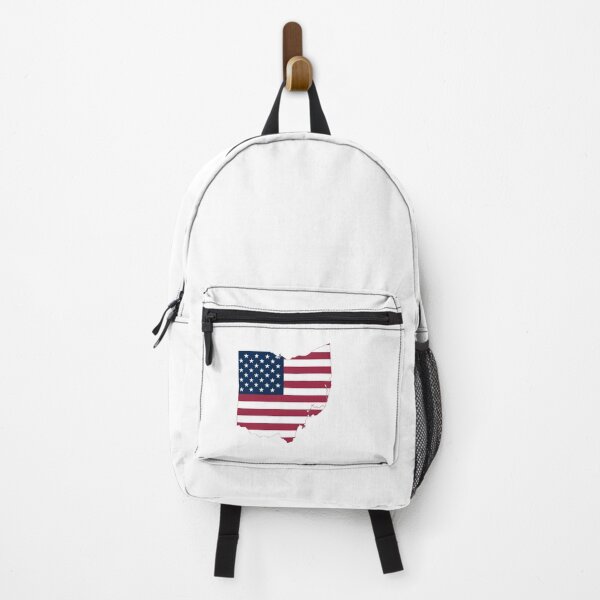 Item preview, Ohio USA Flag Silhouette – Stars and Stripes State Outline designed and sold by Paper Drip.
