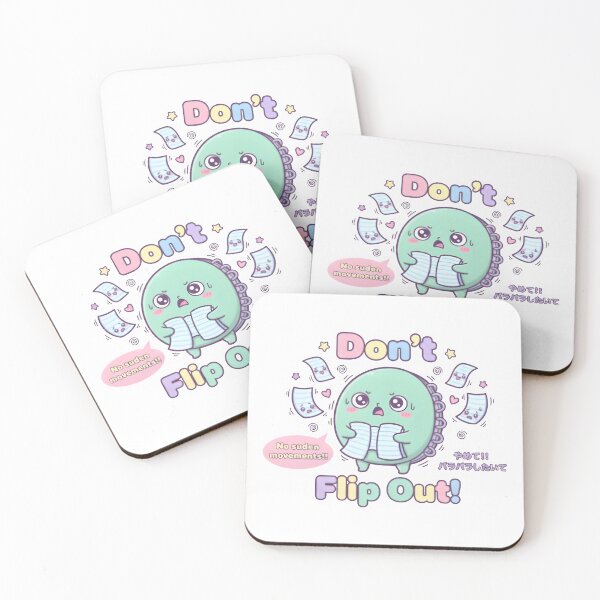 Item preview, Don’t Flip Out – Kawaii Notebook Pun Design designed and sold by Snackwear Apparel.