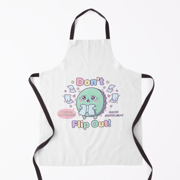 Item preview, Don’t Flip Out – Kawaii Notebook Pun Design designed and sold by Snackwear Apparel.