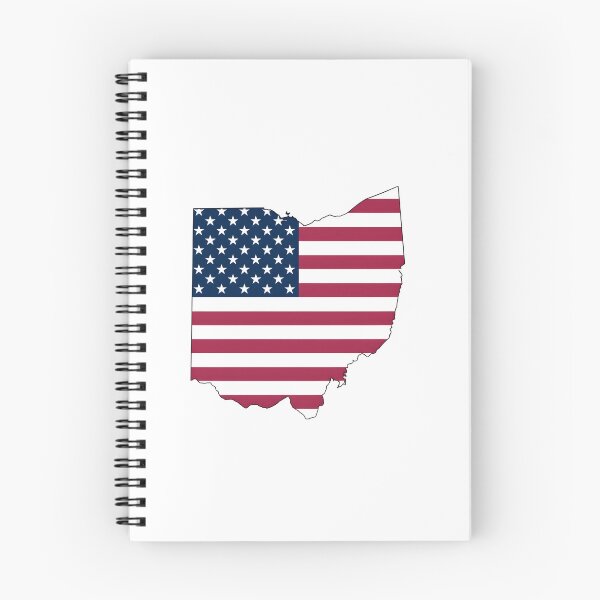 Item preview, Ohio Stars & Stripes State Silhouette – Distressed Americana designed and sold by Paper Drip.