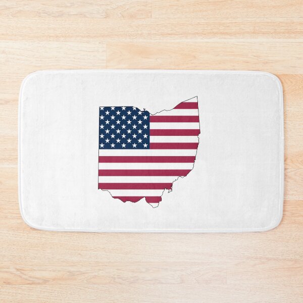Item preview, Ohio Stars & Stripes State Silhouette – Distressed Americana designed and sold by Paper Drip.