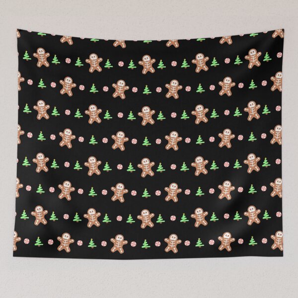 Item preview, Skeleton Gingerbread Man Pattern (Dark and Larger) designed and sold by JMDesignHouse.