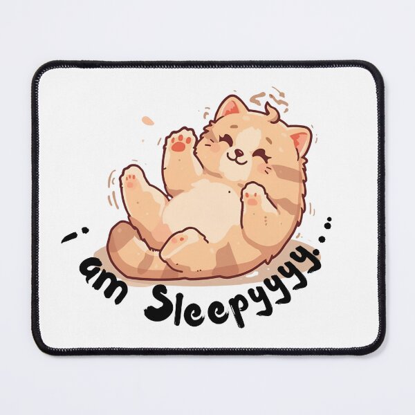 Item preview, Sleepy Cat – “I Am Sleepy” Cute Kawaii Cat Illustration designed and sold by Printzillustrated .