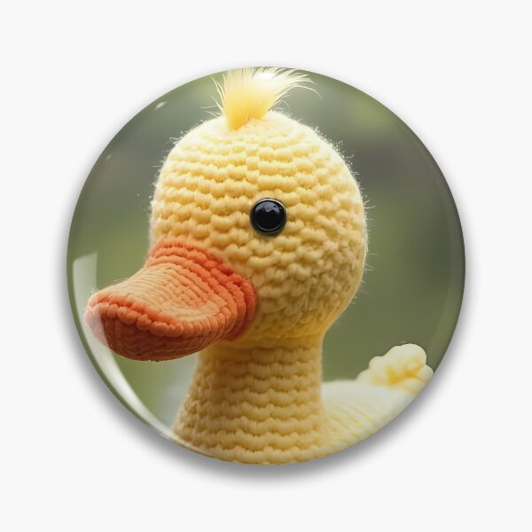 Item preview, Crocheted yellow duck in calm water designed and sold by Mianku | Für das Leben.