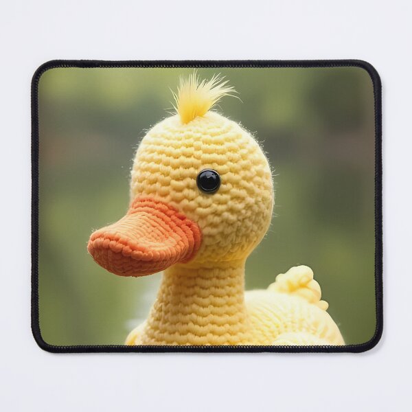 Item preview, Crocheted yellow duck in calm water designed and sold by Mianku | Für das Leben.