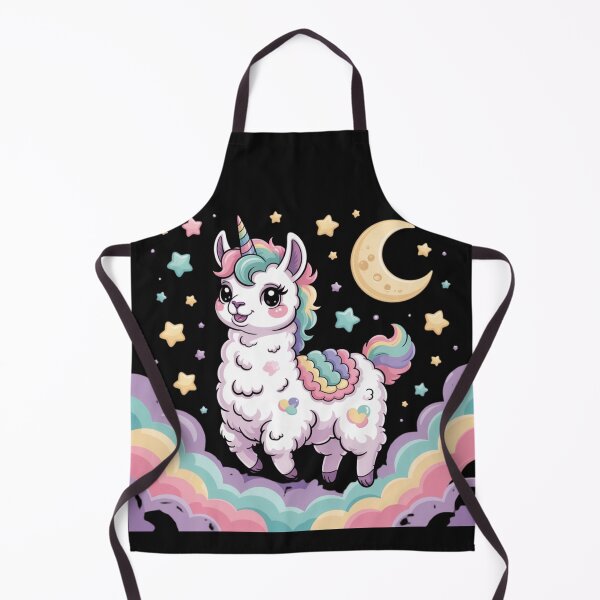 Item preview, Pastel Dream Llama Unicorn Under the Moon – Cute Kawaii Fantasy Illustration designed and sold by loccotown168.