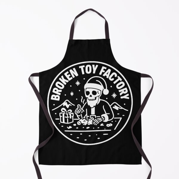 Item preview, Broken Toy Factory – Skeleton Santa Dark Xmas Badge designed and sold by Tattee.
