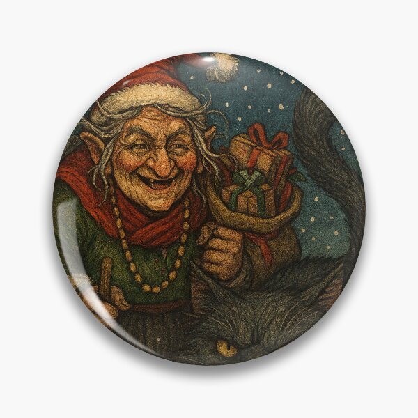 Item preview, Grýla and Yule Cat | Dark Icelandic Folklore Digital Illustration (Christmas Edition) designed and sold by AIfolklore.