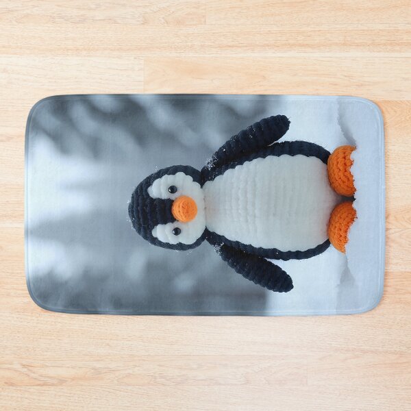 Item preview, Crocheted penguin in a snowy winter forest designed and sold by Mianku | Für das Leben.