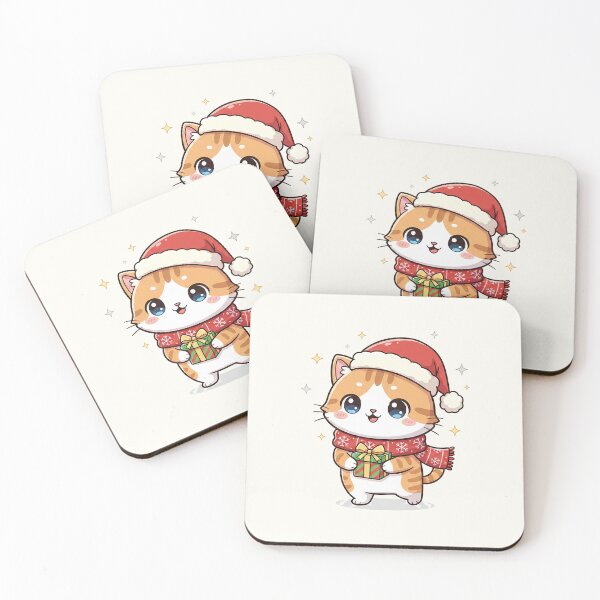 Item preview, Cute Christmas Cat Cartoon designed and sold by HoopeStylee.