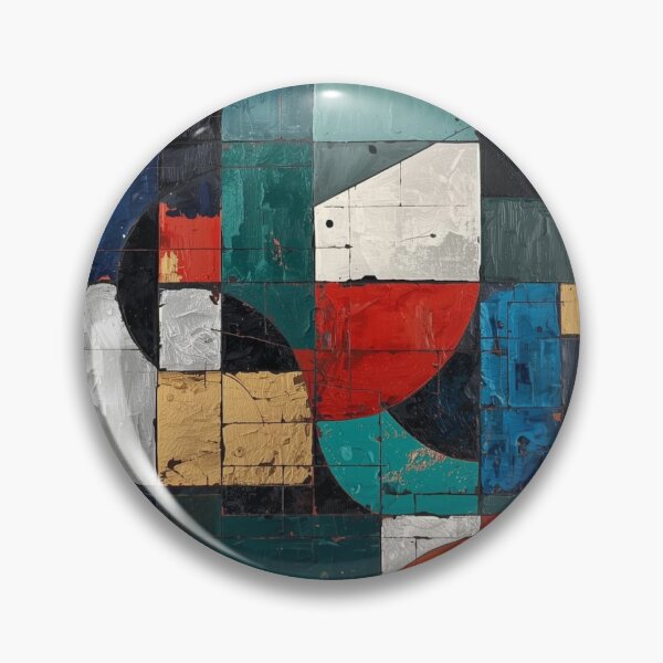 Item preview, Textured Geometric Cubist Color Block designed and sold by Harmonic_Layers.