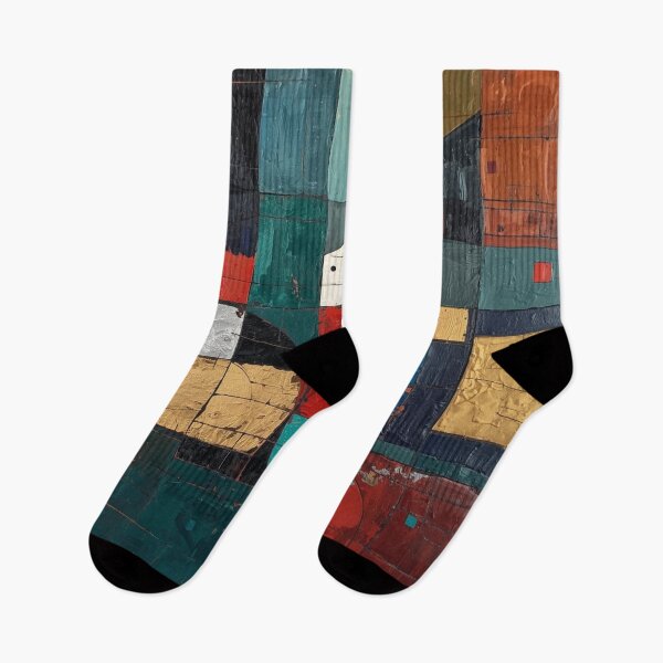 Item preview, Textured Geometric Cubist Color Block designed and sold by Harmonic_Layers.