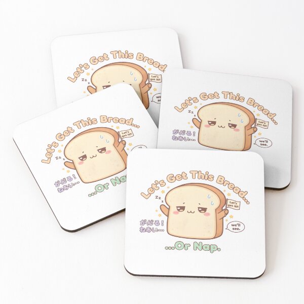 Item preview, Let’s Get This Bread – Funny Kawaii Bread Pun Cute Chibi Design designed and sold by Snackwear Apparel.