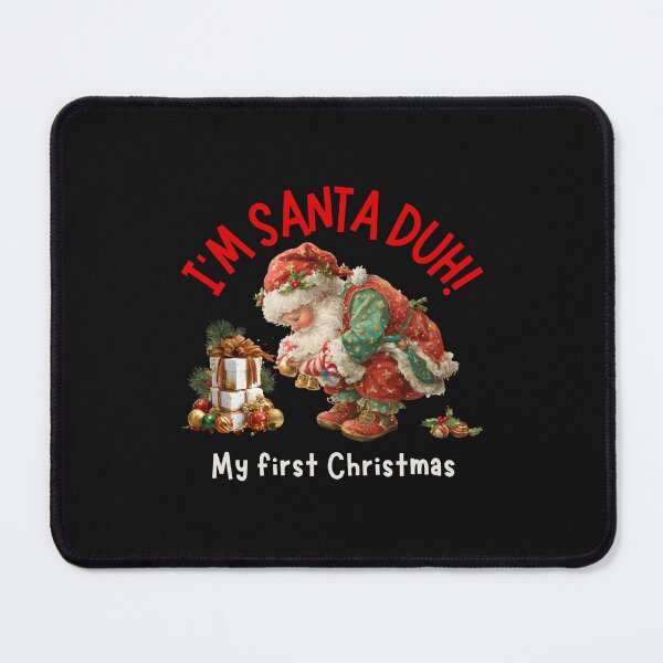 Item preview, My First Christmas Baby Santa Duh Vintage Cute Holiday Design designed and sold by DigitalArtByNow.