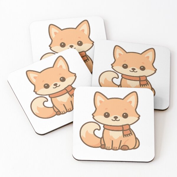 Item preview, Kawaii Winter Fox Sitting designed and sold by Fernova.