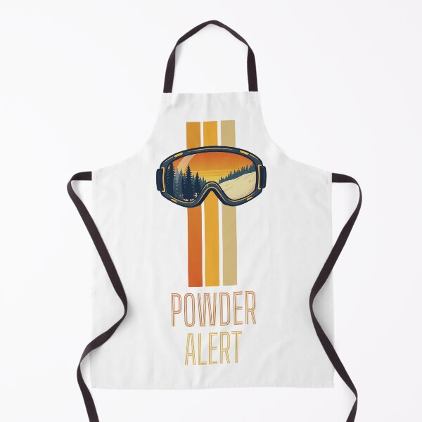 Item preview, POWDER ALERT!  Snowboard & Ski Vintage Goggles Winter Sport designed and sold by MindPrint Studio.