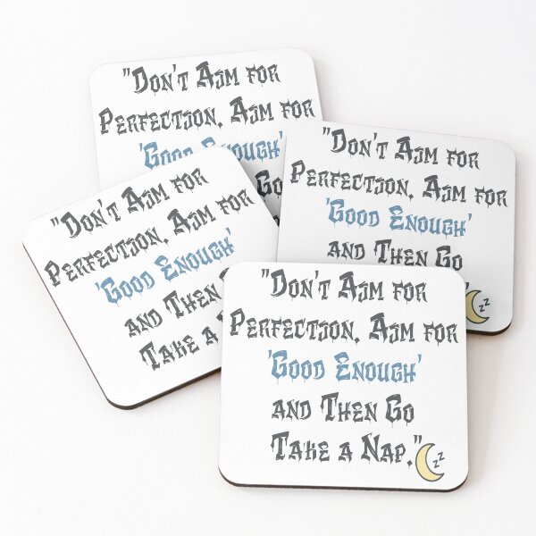 Item preview, Don't Aim For Perfection Take A Nap | Funny Lazy Anti-Hustle Quote designed and sold by ShirtChaos.