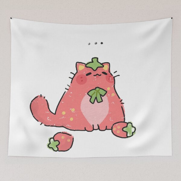 Item preview, Strawberry cat designed and sold by kirubhs.
