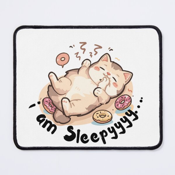 Item preview, Sleepy Cat – “I Am Sleepy” Cute Kawaii Cat Illustration designed and sold by Printzillustrated .