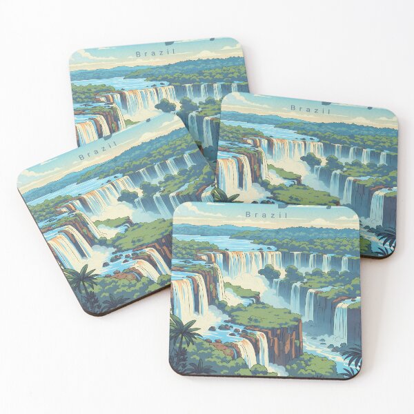 Item preview, Iguaçu Falls Cascading in Vintage Anime Beauty designed and sold by JacksoonLester.