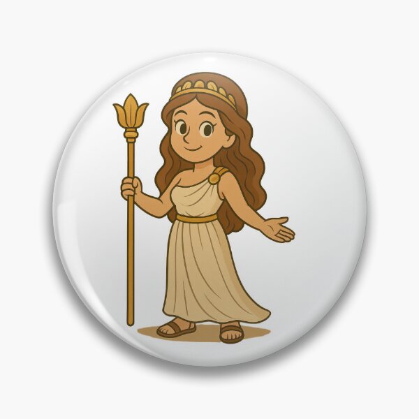 Item preview, Hera Greek Goddess Cartoon Art | Cute Olympus Mythology Illustration designed and sold by elgreko.