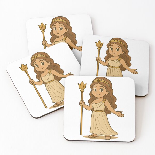 Item preview, Hera Greek Goddess Cartoon Art | Cute Olympus Mythology Illustration designed and sold by elgreko.
