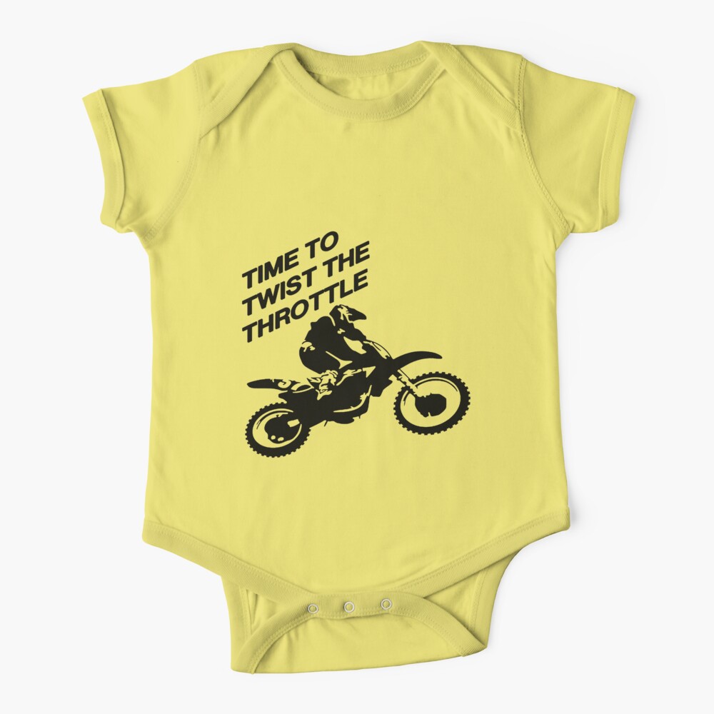 MOTOCROSS BABY T SHIRT CREEPER INFANT ONE PIECE MOTO MX BIKE JUST RIDE DIRT BIKE 