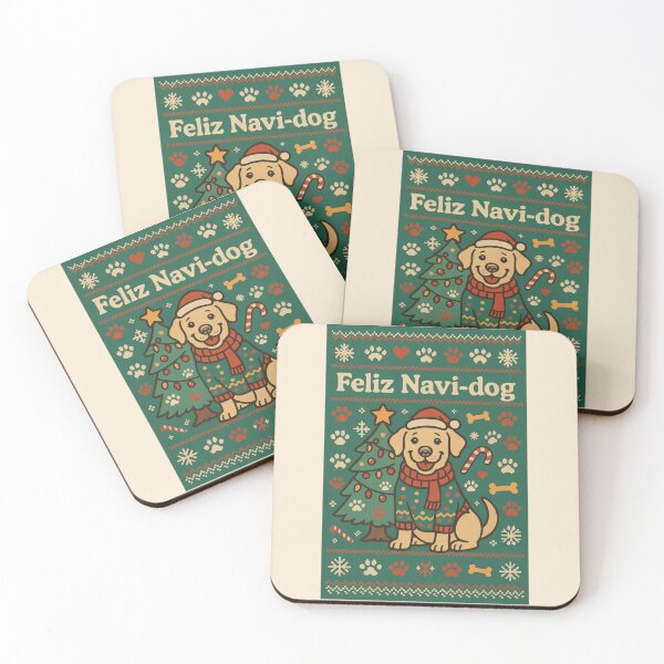 Item preview, Suéter navideño feo Feliz Navi-dog designed and sold by Tiny Joy World.