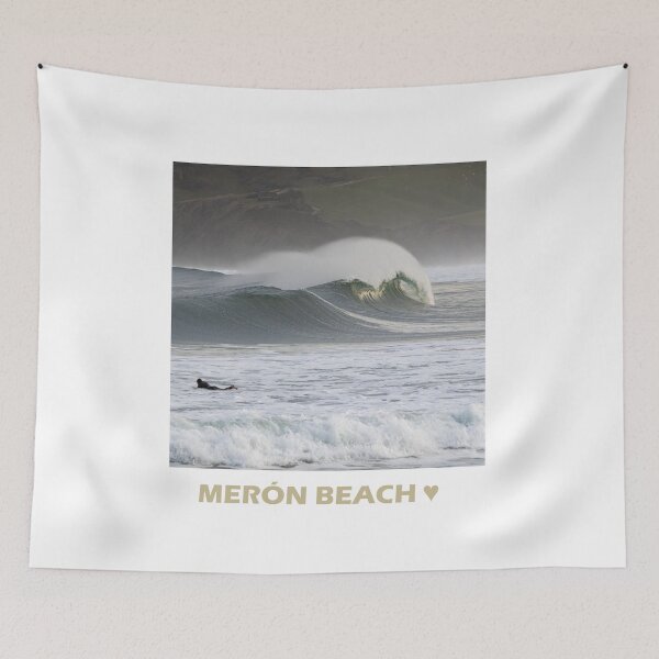 Item preview, Merón Beach Surf - Golden Wave & Offshore Wind Spain designed and sold by DavidBuitragoCobo.