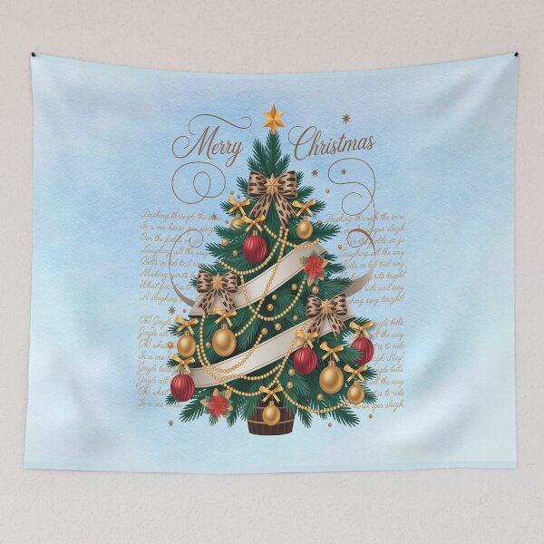 Item preview, Magical Christmas Tree – Dashing Through the Snow Holiday Design designed and sold by MysticOzzy.