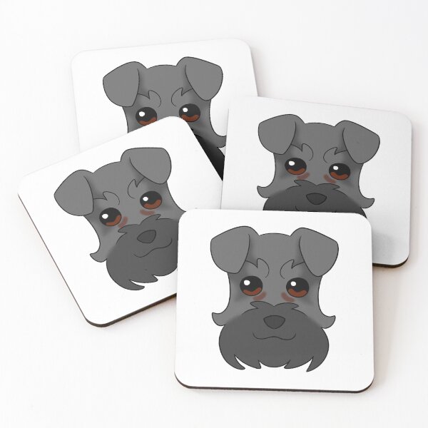 Item preview, Dark Grey Schnauzer Black Snout Tear Stains designed and sold by OliRoseArt.