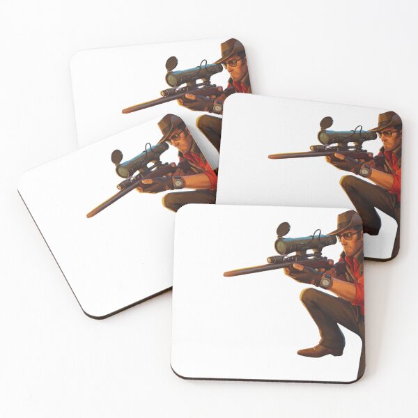 Item preview, Team Fortress 2 Red Sniper Kneeling Aiming Art designed and sold by MonaRose_Art.