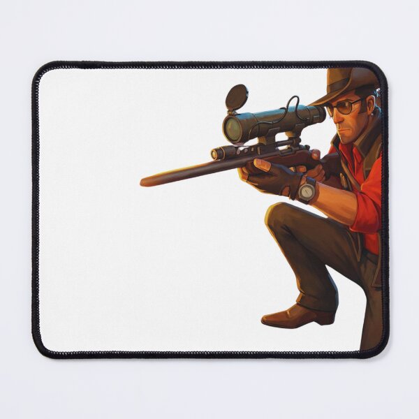Item preview, Team Fortress 2 Red Sniper Kneeling Aiming Art designed and sold by MonaRose_Art.