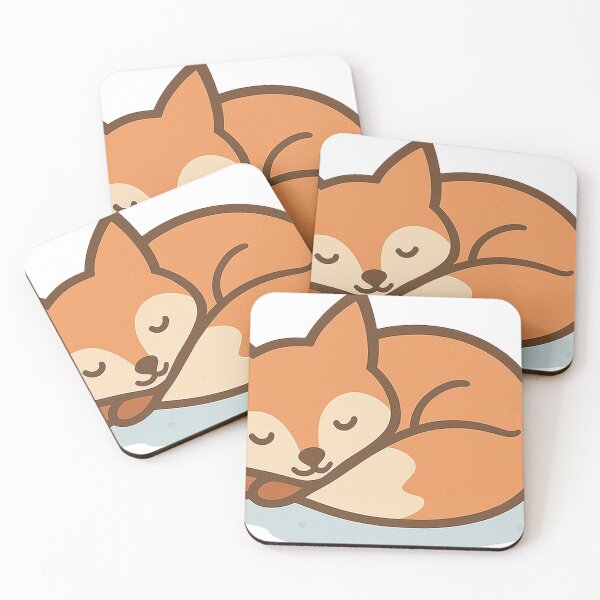 Item preview, Cozy Sleeping Fox in Snow designed and sold by Fernova.