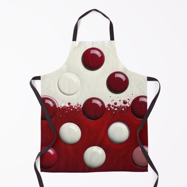 Item preview, Retro Resin Polka Split: Cherry Red and Cream Enamel designed and sold by SimpleMint.