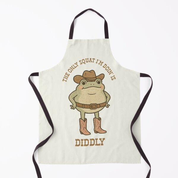Item preview, The Only Squat I'm Doin' Is Diddly - Funny Cowboy Western Frog designed and sold by msmeylin.