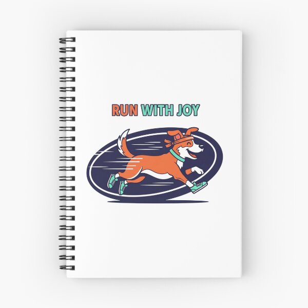 Item preview, Run With Joy Cartoon Dog Running Graphic | Happy Runner Pet Owner Gift designed and sold by Design_Your_Day.