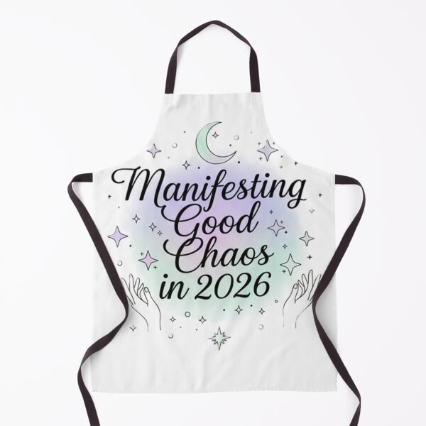 Item preview, Manifesting Good Chaos in 2026  Celestial New Year Aesthetic Tee designed and sold by Ditstyle.