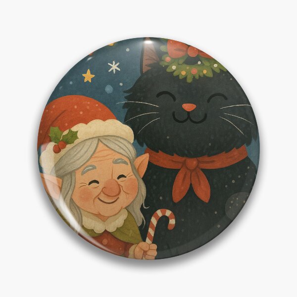 Item preview, Grýla and Yule Cat | Vector Style Icelandic Folklore Digital Illustration (Christmas Cutesy Edition) designed and sold by AIfolklore.