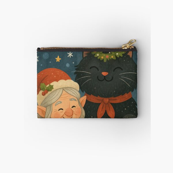 Item preview, Grýla and Yule Cat | Vector Style Icelandic Folklore Digital Illustration (Christmas Cutesy Edition) designed and sold by AIfolklore.